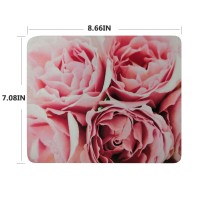 Eeejumpe Mouse Pad Pink Roses 36230 Oblong Shaped Mouse Mat Design Natural Eco Rubber Durable Computer Desk Stationery Accessori