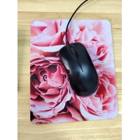 Eeejumpe Mouse Pad Pink Roses 36230 Oblong Shaped Mouse Mat Design Natural Eco Rubber Durable Computer Desk Stationery Accessori