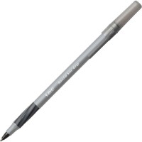 Bic Round Stic Grip Xtra Comfort Black Ballpoint Pens Medium Point 12Mm 36Count Pack Perfect Writing Pens With Soft Grip