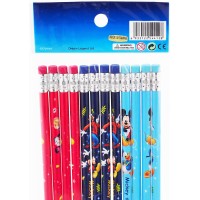 Disney Mickey Mouse Pencils Set Pack Of 12 Wood Pencils With Erasers And Stickers Mickey Mouse School Supplies 12 Pencils