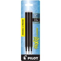 Pilot Frixion Ball Gel Ink Refills For Erasable Pens Extra Fine Point 05 Mm Pack Of 3 Black