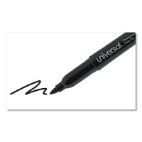 Unv07071 Universal Pen Style Permanent Markers Fine Point Black Dozen