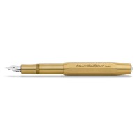 Kaweco Brass Sport Fountain Pen I Exclusive Brass Fountain Pen For Ink Cartridges Including Retro Metal Box I Fountain Pen 13 Cm