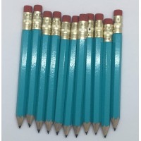 Express Pencils Half Pencils With Eraser Golf Classroom Pew Short Mini Hexagon Sharpened Non Toxic 2 Pencil Color