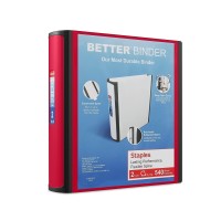 Staples Better Binder 2Inch Red