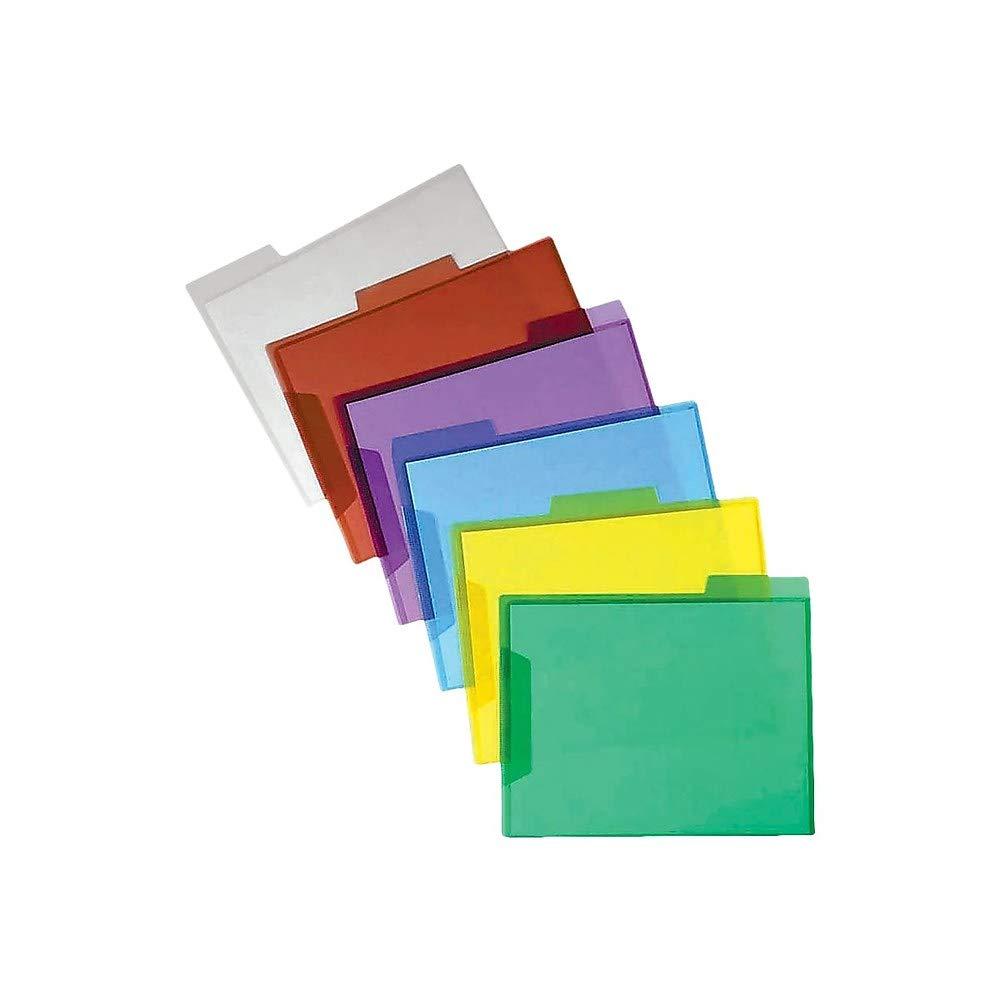 Staples Translucent Poly File Folders Assorted 6Pack