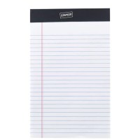 Staples Perforated Notepad Narrow Ruled White 5 X 8 12Pack