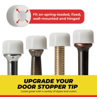 Premium Rubber Door Stop Stud Replacement Tips Doorstopper Bumpers Springe Hinge End Caps For Wall Floor Protection Unive