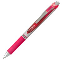 Pentel Bca Energel Rtx Retractable Liquid Gel Pen Medium Line Metal Tip Pink Ink 2Pack Bl77Bp2P