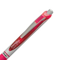 Pentel Bca Energel Rtx Retractable Liquid Gel Pen Medium Line Metal Tip Pink Ink 2Pack Bl77Bp2P