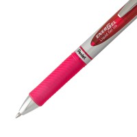 Pentel Bca Energel Rtx Retractable Liquid Gel Pen Medium Line Metal Tip Pink Ink 2Pack Bl77Bp2P