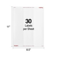 White Mailing Labels For Laser Inkjet Printers 1 X 258 750Box