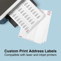 White Mailing Labels For Laser Inkjet Printers 1 X 258 750Box