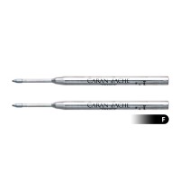 Caran Dache Goliath Ballpoint Pen Refill Fine Black Pack Of 2