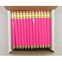 Express Pencils Half Pencils With Eraser Golf Classroom Pew Short Mini Hexagon Sharpened Non Toxic 2 Pencil Color