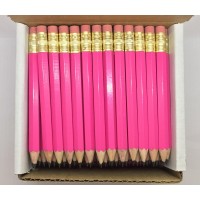 Express Pencils Half Pencils With Eraser Golf Classroom Pew Short Mini Hexagon Sharpened Non Toxic 2 Pencil Color