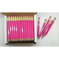 Express Pencils Half Pencils With Eraser Golf Classroom Pew Short Mini Hexagon Sharpened Non Toxic 2 Pencil Color