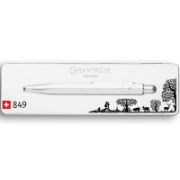 Caran Dache 849 Popline Total Swiss Ballpoint Pen Lapoya Nf0849754 Product Size 50 Inches 128 Mm Retractable Ink Blac