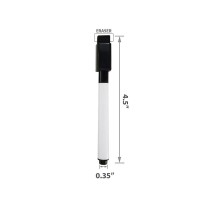 Fine Tip Dry Erase Black Markers With Magnetic Cap And Eraser Perfect For Dry Erase Boards And Whiteboards Pack Of 5