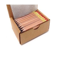 Half Pencils With Eraser Golf Classroom Pew Short Mini Hexagon Sharpened Non Toxic 2 Pencil Color Natural Box Of