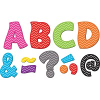 Teacher Created Resources Chevron 3 Magnetic Letter 010 X 3 X 3 Multicolor 67 Per Pack