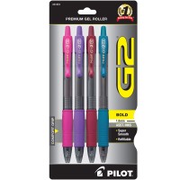 Pilot G2 Premium Gel Roller Pens Bold Point 1 Mm Pack Of 4 Assorted Colors