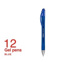 Staples 651256 Sonix Retractable Gelink Pens Medium Point Blue Dozen 13563Cc