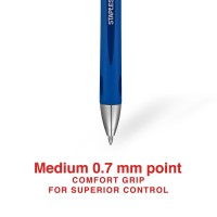 Staples 651256 Sonix Retractable Gelink Pens Medium Point Blue Dozen 13563Cc