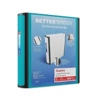 Staples Better Binder 2Inch Teal