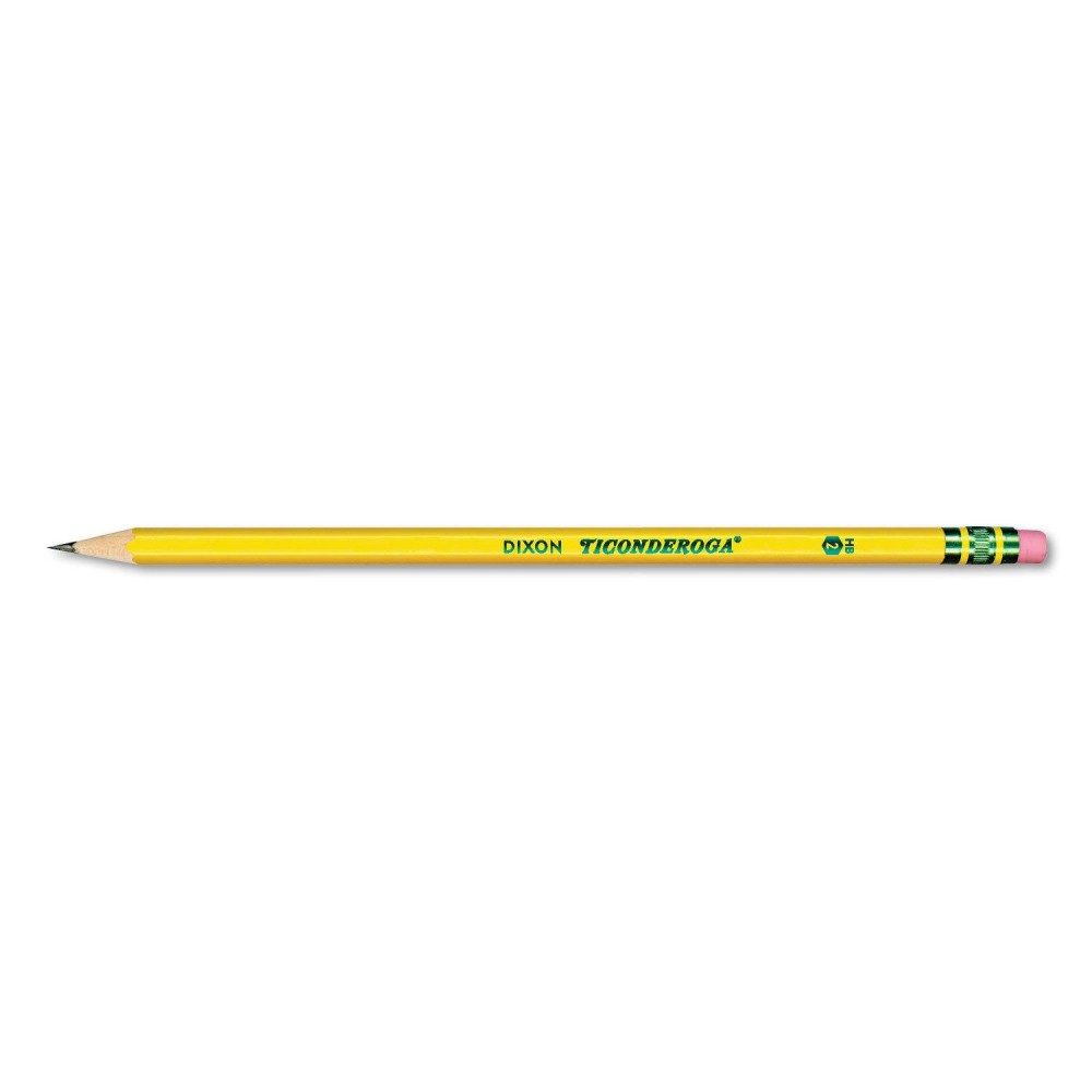 Ticonderoga 13872 Woodcase Pencil Hb 2 Yellow Barrel 96Pack