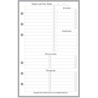 Compact Size Daily Task Planner Insert Sized And Punched For Franklin Covey Compact And Other Notebooks 425 X 675