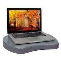 Sofia Sam Mini Lap Desk With Memory Foam Cushion Handle Fits Laptops Up To 15 Work From Home Silver Portable Trave