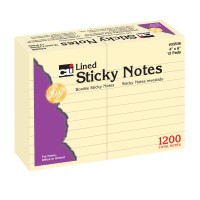 Charles Leonard Sticky Notes 4 X 6 Inch 100 Sheets Per Pad Yellow 12 Pack 33546