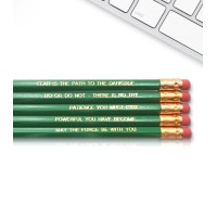 Fresh Prints Of Ct Yoda Star Wars The Jedi Inspirational Pencils Engraved With Funny And Motivational Sayings For School And T