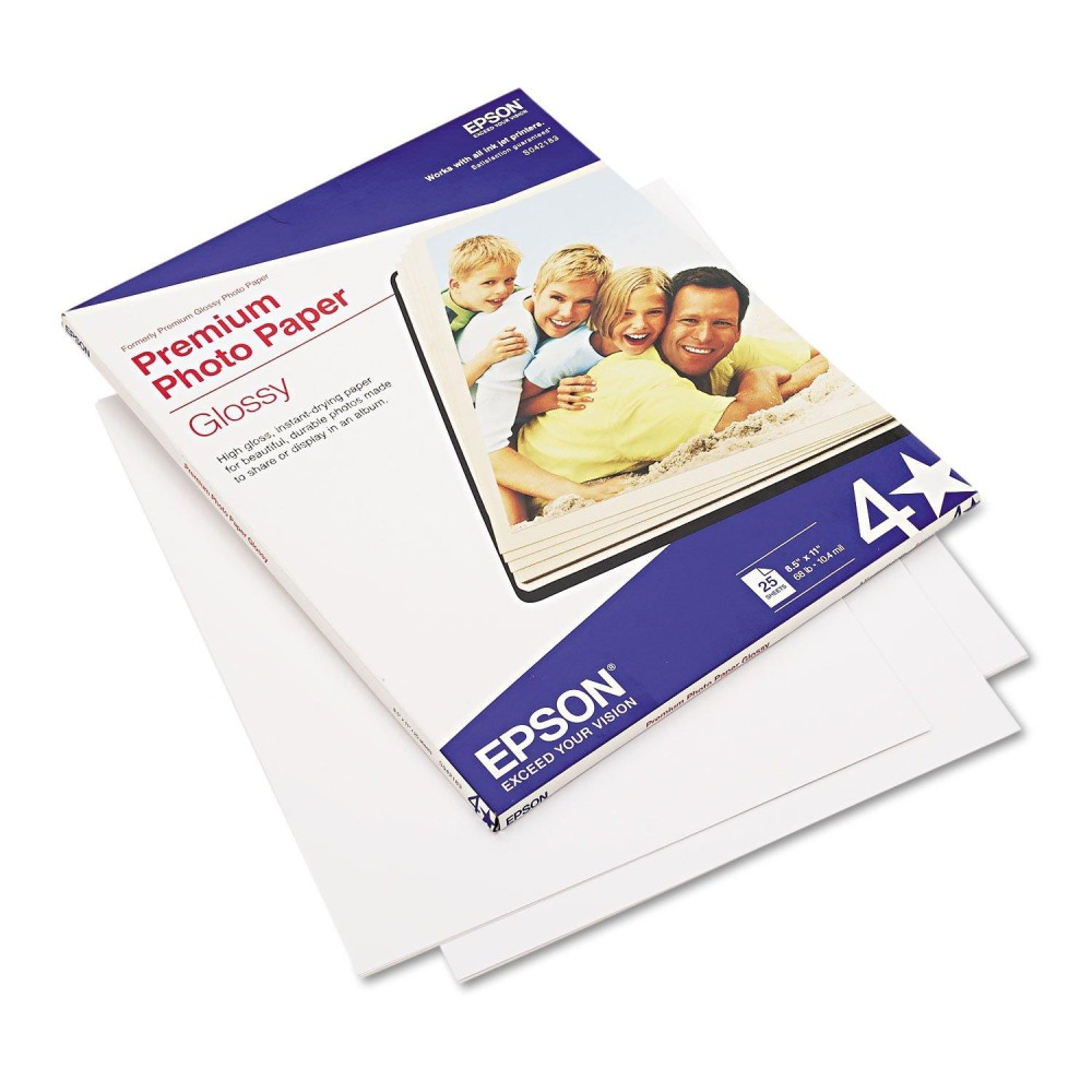 Epson Premium Photo Paper 68 Lbs Highgloss 812 X 11 25 Sheetspack