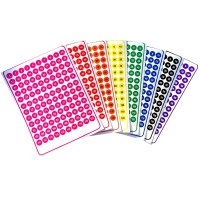 Tagaroom Color Coded Numbered Label Dots 960 Count