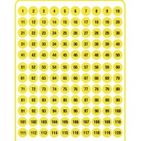 Tagaroom Color Coded Numbered Label Dots 960 Count