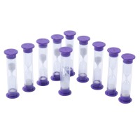 Learning Advantage 3 Minute Sand Timers Set Of 10 7626