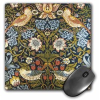 William Morris Strawberry Thief Pattern - Mouse Pad  8 By 8 Inches (Mp_219390_1)