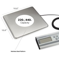 Smart Weigh 440Lbs X 6 Oz Digital Heavy Duty Shipping And Postal Scale With Durable Stainless Steel Large Platform Ups Usps P