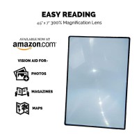 Premium 7 Page Magnifier Fresnel Lens For Reading