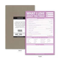 1Count Knock Knock What I Love About You Today Pad Love Letter Paper Checklist Lunch Box Notes For Husband 6 X 9Inches