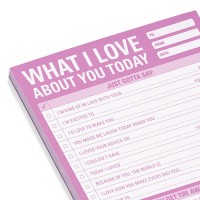 1Count Knock Knock What I Love About You Today Pad Love Letter Paper Checklist Lunch Box Notes For Husband 6 X 9Inches