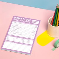 1Count Knock Knock What I Love About You Today Pad Love Letter Paper Checklist Lunch Box Notes For Husband 6 X 9Inches