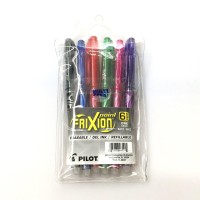 Pilot Frixion 05Mm Xfine Point Erasable Gel Pens 6 Color Pouch Pack