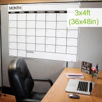 Best Jumbo Laminated Dry Or Wet Erase Wall Calendar 3 X 4 Feet Large Daily Squares To Plan Your Whole Day Perfect For Office