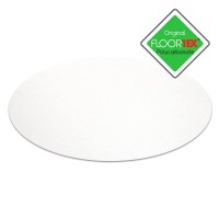 Desktex Pack Of 2 Polycarbonate Circular Mats 8 Diameter