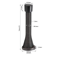 10 Pack Rok Hardware 3 76Mm Flexi Spring Heavy Duty Wall Door Stop Bumper Oilrubbed Bronze