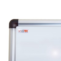 Floortex Viztex Lacquered Steel Magnetic Dry Erase Board 36 X 24 Aluminum Frame Fcvlm3624A