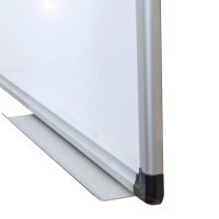 Floortex Viztex Lacquered Steel Magnetic Dry Erase Board 36 X 24 Aluminum Frame Fcvlm3624A